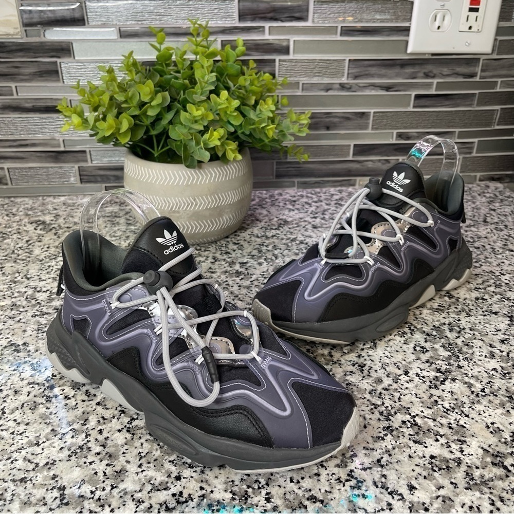 adidas Black and Gray Athletic Shoes - Picture 2 of 9